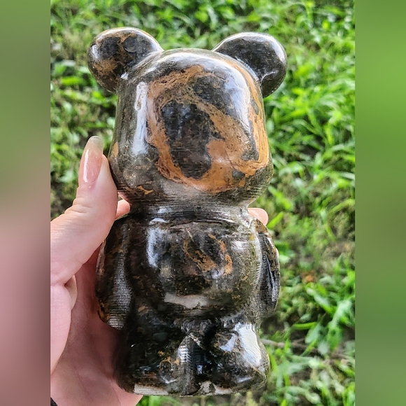 Huge Brown Jasper Brickbear Crystal Carving - Picture 7 of 9
